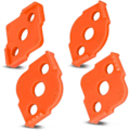 Miniatyrbilde 1 av 5: 4 stk Trebearbeiding Halvsirkelformet Filet Hurtigposisjonerere, ABS Radius Jig Router Maler Hjørne Router Bit, for Rettvinklede Bilderammer, Bord, Brett...