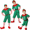 Pikkukuva 1 / 5: Joulupukin apuri aikuisille ja lapsille, tonttu, naamiaisasu, juhlat, cosplay Mies Miehet 160cm