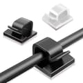 10-Pack Self-Adhesive Cable Holders - Cable Clips - Keep Cables 15 10-Pack Svarta