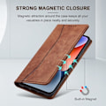 Miniatyrbilde 2 av 5: Fodral for iPhone 14, PU-lær lommebokfodral [Støtsikkert] [Magnetisk] [Kortholder] [Stativfunksjon] Flip-fodral (Svart)