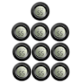 Miniatyrbild 1 av 5: 10-pack Mini Hygrometer Termometer Mätare Digital LCD-skärm För Växthus Barnrum Reptil Inkubator Svart