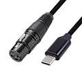 Miniatyrbillede 2 af 5: XJ-Usb C til XLR hun-kabel, Usb C mikrofonkabel Type C han til XLR hun Mic Link Studio Audio C