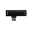 Miniatyrbild 3 av 3: XJ-USB-C Splitter med 3,5 mm uttag - Svart