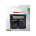 Miniatyrbillede 4 af 5: XJ-Np-w126 Batteri Dobbelt Oplader Smart Digital Oplader Til Xt3 X100v Xt200 Xt30 Xa7 Kamera Batteri Ch