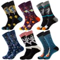 Colorful Fun Socks for Men - Funky Pattern Socks Novelty ,ZQKLA