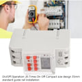 Miniatyrbild 3 av 4: Programmerare för elektrisk varmvattenberedare, tidur, digital timerbrytare 30 A LCD-skärm med 1 sekunds program