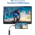 Pikkukuva 3 / 5: USB C–HDMI-sovitin, USB Type C–HDMI 4k -sovitin (Thunderbolt 3) ja videolähtö MacBook Pro 2018/2017, iPad Pro 2018, Samsung