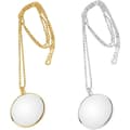 2-pack förstoringsglasmonokel på halsband för bokläsning