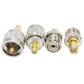 Miniatyrbild 5 av 5: XJ-4 st / Set Uhf Sl16 Pl259 So239 Till Sma Hane Kontakt Hona Jack Rf Anslutning Testomvandlare