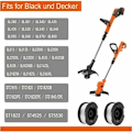Miniatyrbild 3 av 4: XJ-Nylonspole Reservdel för Black and Decker A6481 A6485 AF-100 trimmer (trådlängd 9,1 m diameter ⌀ 1,65 mm) (Black & Decker AF-100, 4-pack)