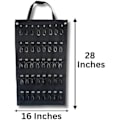Miniatyrbild 5 av 5: Versatile Roll-Up Key Storage Box, Weatherproof Portable Storage Case, Holds 40 Keys, Security Hook Black