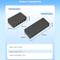 Miniatyrbillede 5 af 5: XJ-Netværk Switch Mini 8 porte Ethernet Switch 100mbps Højtydende Smart Switch Rj45 Hub Interne