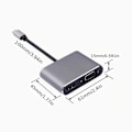 Pikkukuva 2 / 5: USB C -keskitin HDMI VGA -moniporttisovittimeen, 4-in-1 USB C - Vga -moniportti
