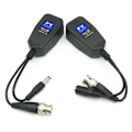 Miniatyrbilde 3 av 5: XJ-5 Par CCTV Koaks Bnc Video Strøm Balun Transceiver Til Cat5e 6 Rj45 Kobling Koaksial/analog Hd Pai