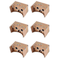 Pikkukuva 1 / 5: 6 kpl 6 tuuman DIY 3D VR Virtuaalitodellisuuslasit Pahvi