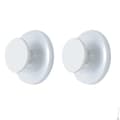 Suction Cup Hooks 2-pack, Vacuum Suction Cup Hooks Heavy Duty Bathroom Hanger, Suction Cup Hooks Round No Drilling Removable Traceless for Tile Door Glass Kitchen
