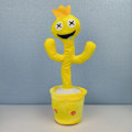 Miniatyrbild 5 av 5: Rainbow Friends Docka Plysch Sjungande Lysande Vridande Dansande Leksak blå blå