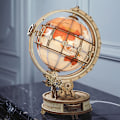 Miniatyrbild 3 av 5: XJ-Lysande Träglob Lampa Natt 3D-pusselspel för Barn