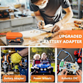Miniatyrbilde 4 av 5: XJ-2 st Power Wheels-adapter for 18V batteridokk strømkontakt for DIY RC lekebil lastebil A