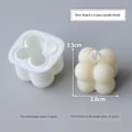 Miniatyrbillede 1 af 5: XJ-Lysforme lys stearinlys DIY støbeforme i silikoneform MJ23 Mini Rubiks kube