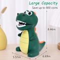 Miniatyrbild 3 av 4: XJ-Dinosaurie Spargris, Söt Spargris för Pojkar Flickor, Okrossbar Plast Pengabank, Perfekta Presenter till Födelsedag, Jul, Babyshower, A