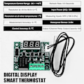 Miniatyrbild 4 av 5: XJ-W1209 DC 12 V LED Digital Termostat Temperaturkontroller, -50-110c Temp Kontroll Switch Modul Bo