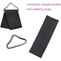 Miniatyrbild 3 av 4: 20-pack Triangulära Ersättningsöglor för Trampolin, Förstärkta V-ringar för Trampolinreparation