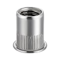 Miniatyrbilde 5 av 5: XJ-Nut 100 stk. 1/4in-20unc Rustfritt Stål 304 Finish Flat Hode Rivnut Gjenget Innsettingsmutter Riflet Kropp