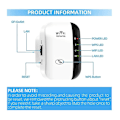 Miniatyrbillede 2 af 3: XJ-WiFi-forstærker 2024 Nyeste WiFi-forstærker WiFi-repeater Dækning op til 3000 kvm Tilslut 45 enheder Internetforstærker Hvid