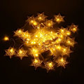 Miniatyrbillede 4 af 5: 3,5M Snefnug Lysgardin, 96 LED-lys 8 Lystilstande, Vinduesdekoration, Jul, Bryllup, Fødselsdag, Hjem, Udendørs - Varm Hvid