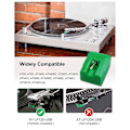 Miniatyrbilde 3 av 5: XJ-ATN95E Erstatningsnål for AT-LP120-USB AT93 AT95 Platespiller, Diamantnål for Platespiller Grønn