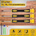 Miniatyrbilde 4 av 5: XJ-8-delt Sett Torx T8 T6 T10 H35 Skrutrekker Åpningsverktøy Reparasjonsverktøysett Skrutrekker Pry for PS3