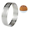 Miniatyrbillede 4 af 5: 8 stk. 8 cm Tærteringe i Rustfrit Stål, Fransk Dessertmousse, Frugttærte, Tærtering, Quicheform (haoyi)