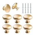 8 Pieces Door Knobs Gold Drawer Handles Cabinet Handles Small Pulls With Screws For Kitchen Doors Wardrobes