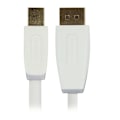 Miniatyrbilde 1 av 3: XJ-Mini Displayport-kabel Mini DisplayPort hann - DisplayPort hann 1.00 m Hvit