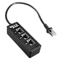 Miniatyrbilde 2 av 5: XJ-Rj45 Hann Til 3 Rj45 Hunn Port Nettverksforlenger Kabel Splitter Lan Ethernet