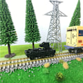 Miniatyrbillede 4 af 4: 2 stk. HO Tog Model Tilbehør Skala 1:87 Elektrisk Tog Tilbehør Chassis Bogier Model Byggesæt