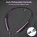 Pikkukuva 4 / 5: Langattomat Bluetooth-kuulokkeet mikrofonilla, niskapanta, urheilu, keltainen