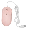 Miniatyrbilde 1 av 5: XJ-Kablet Mus Optisk 1200DPI USB-Port Ergonomisk Design Plug and Play Datamus for Bærbare Datamaskiner Stasjonære Datamaskiner Rosa