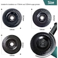 Miniatyrbillede 4 af 4: Slibeskiver til træ 125 mm, 3 skiver til formning, slibning og skæring. Slibeskive til vinkelsliber