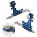 Pikkukuva 5 / 5: XJ-PCI-E - PCI-sovitinkortti Pcie - 2 PCI-paikkaa Tukee tallennuskorttia Kultainen verokortti Äänikortti Parall