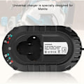 Miniatyrbillede 4 af 4: Li-ion Batterioplader, Erstatnings Hurtig Batterioplader Lithium Batteri Ladestation til 12V DC 1.5A Makita BL1013 BL7010 (EU Stik)