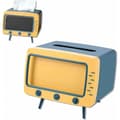 Retro TV-stil Tissue Box Omslag med Telefonhållare för Kök, Sovrum, Kontor, Badrumsdekoration Endast