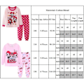 Miniatyrbild 4 av 4: 2-pack Flicka Tecknad Docka Pyjamas Långärmad Tröja Nattkläder A A 100cm