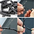 Miniatyrbilde 2 av 4: XJ-100 stk Dryppvanningskoblinger med mothaker, 4/7 mm Universal T-formet slangekobling, passer vanningssystem for hage 4/7 mm dryppslange