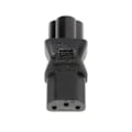 Miniatyrbillede 1 af 5: IEC 320 C13 Hun Til C6 Han 3-Pin Kløverblad Stik Konverter AC Strømadapter