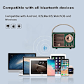 Pikkukuva 4 / 5: XJ-Retro Bluetooth-kaiutin, vintage-sisustus, pieni langaton Bluetooth-kaiutin, söpö vanhanaikainen tyyli