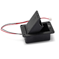 Miniatyrbild 4 av 5: 1 st 9V Batterihållare Fodral Box Skydd För Gitarr Bas Aktiv Pickup Kontakt