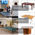 Miniatyrbilde 4 av 5: XJ-Utfellbart Pingisnett, Bærbart Bordtennisnettstativ, Perfekt for Pingisbord, Skrivebord, Spisebord, Justerbar Lengde 190CM