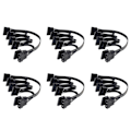 Miniatyrbillede 1 af 5: XJ-6x 4-pin Ide Til 5-port Strømforsyningskabel 4-pin Molex Til Multi Sata Port 18awg Ledning Strømkabel Til Ha